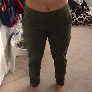 Green camo pants